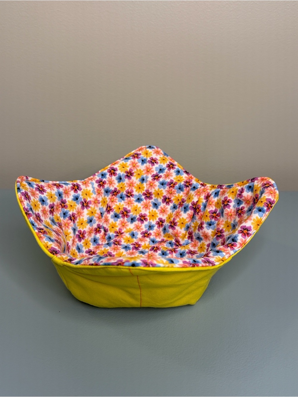 Hand Crafted Assorted 100% Cotton 11”x11” Bowl Coozie - Picture 9 of 13